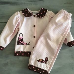 NWOT Tricia 2 Piece Girly Pant Set Sz. 18 Month